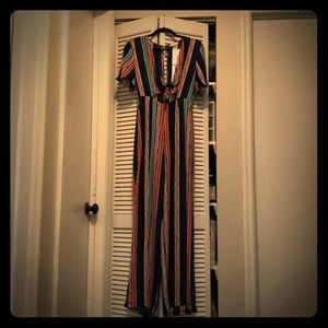 Striped Jumpsuit